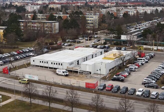 CHV Containeranlage Einkaufszentrum Wien Südstadt Übersicht
