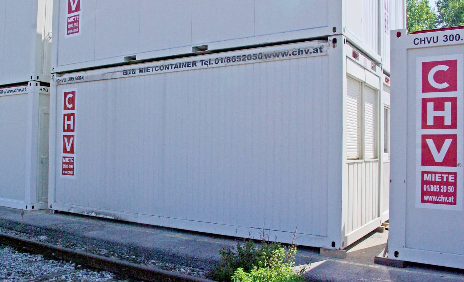 CHV Gebrauchtmarkt 20ft Bürocontainer mit stirnseitige Fenster gebraucht