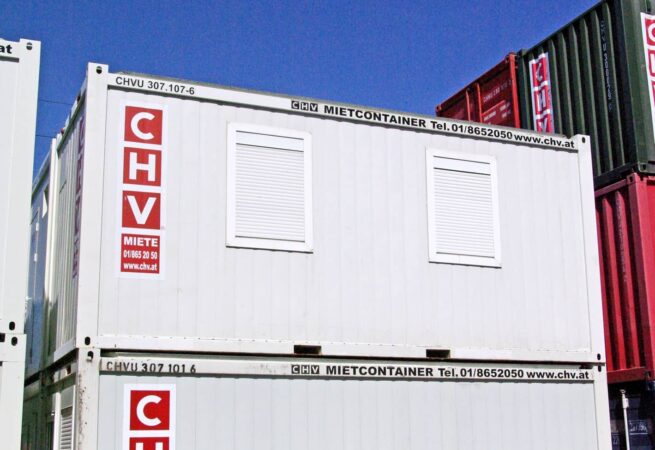 CHV Gebrauchtmarkt 20ft Bürocontainer Fenster seitlich gebraucht