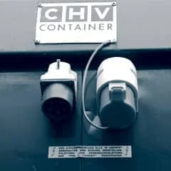 Office container electrical installation