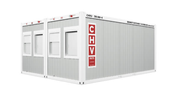 CHV-300DA Bürocontainer Doppelanlage Front