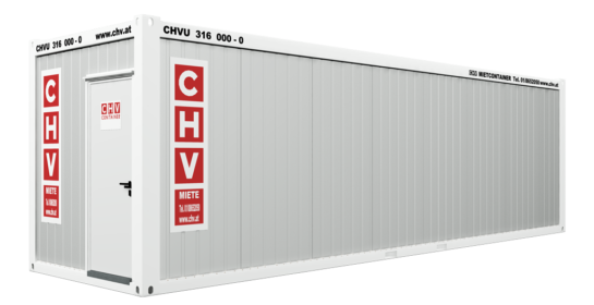 CHV-300.90 30 fuß Bürocontainer Tür Seite