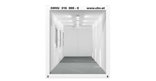 CHV-300.90 30 fuß Bürocontainer Querschnit seitlich