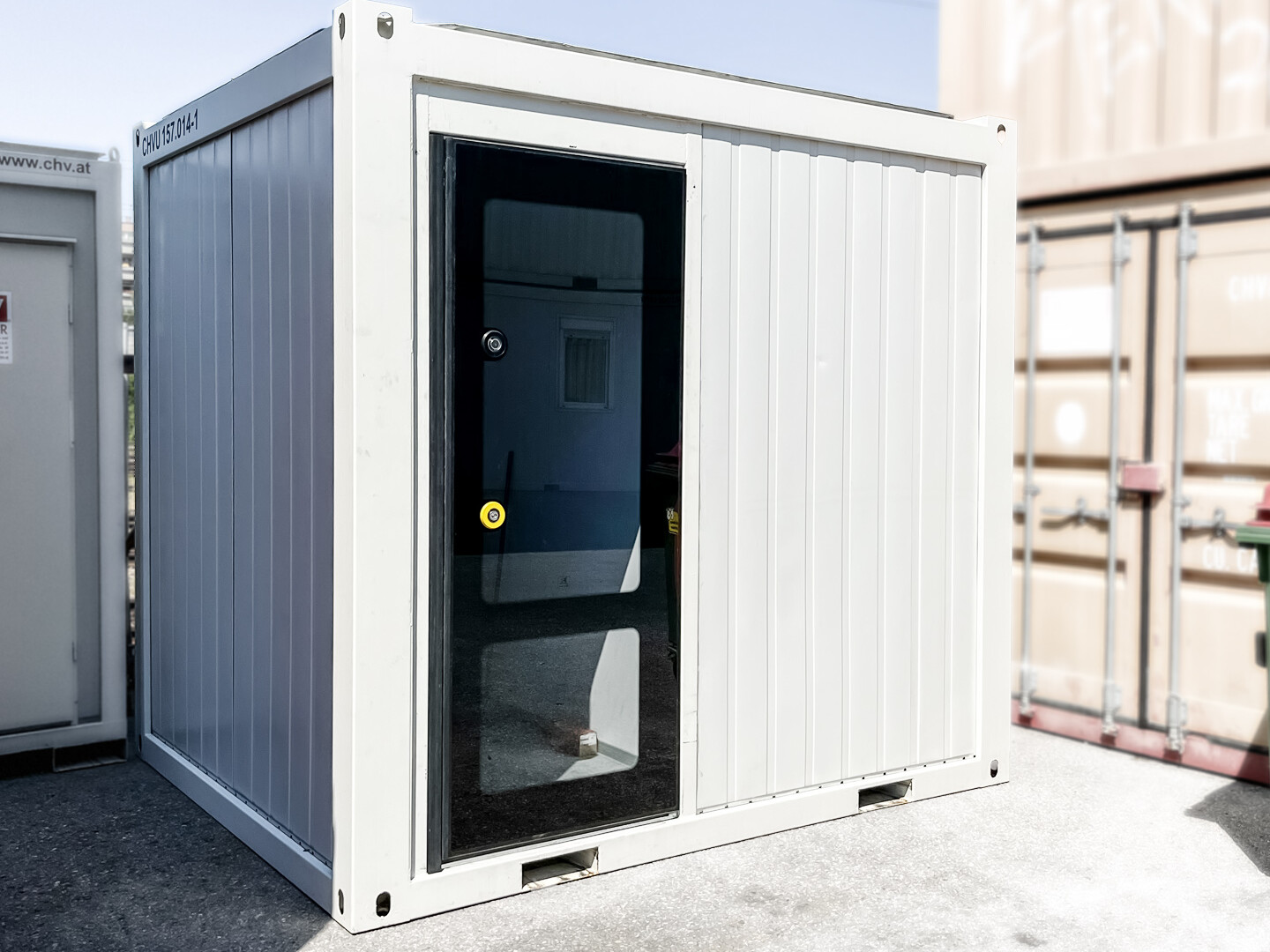 CHV Container | 10 Fuss Bürocontainer kaufen neu oder gebraucht mieten Depot-Wien Technikcontainer