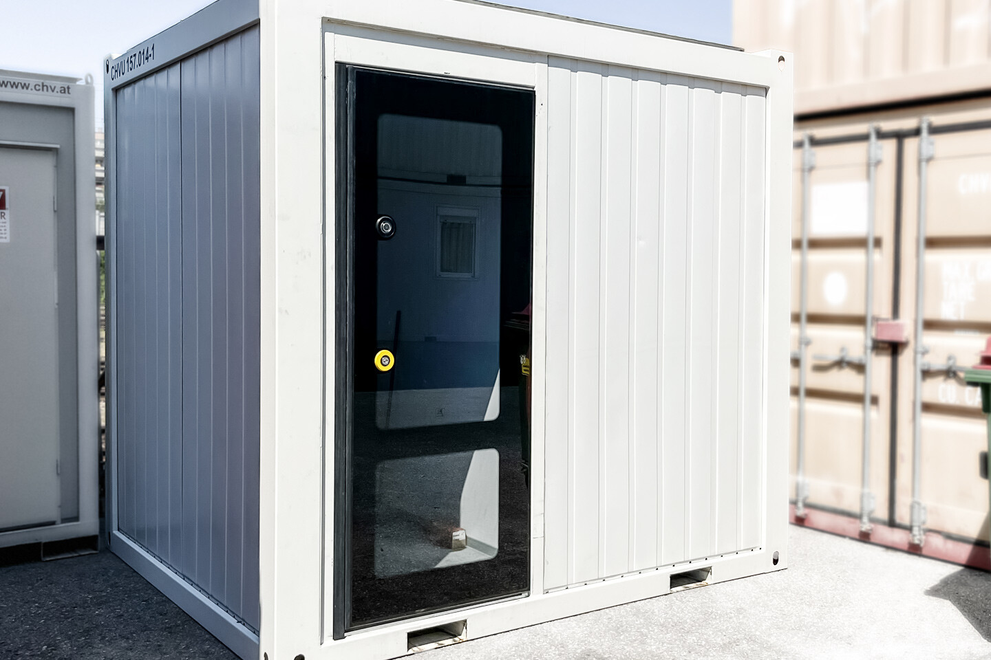 CHV Container | 10 Fuss Bürocontainer kaufen neu oder gebraucht mieten Depot-Wien Technikcontainer