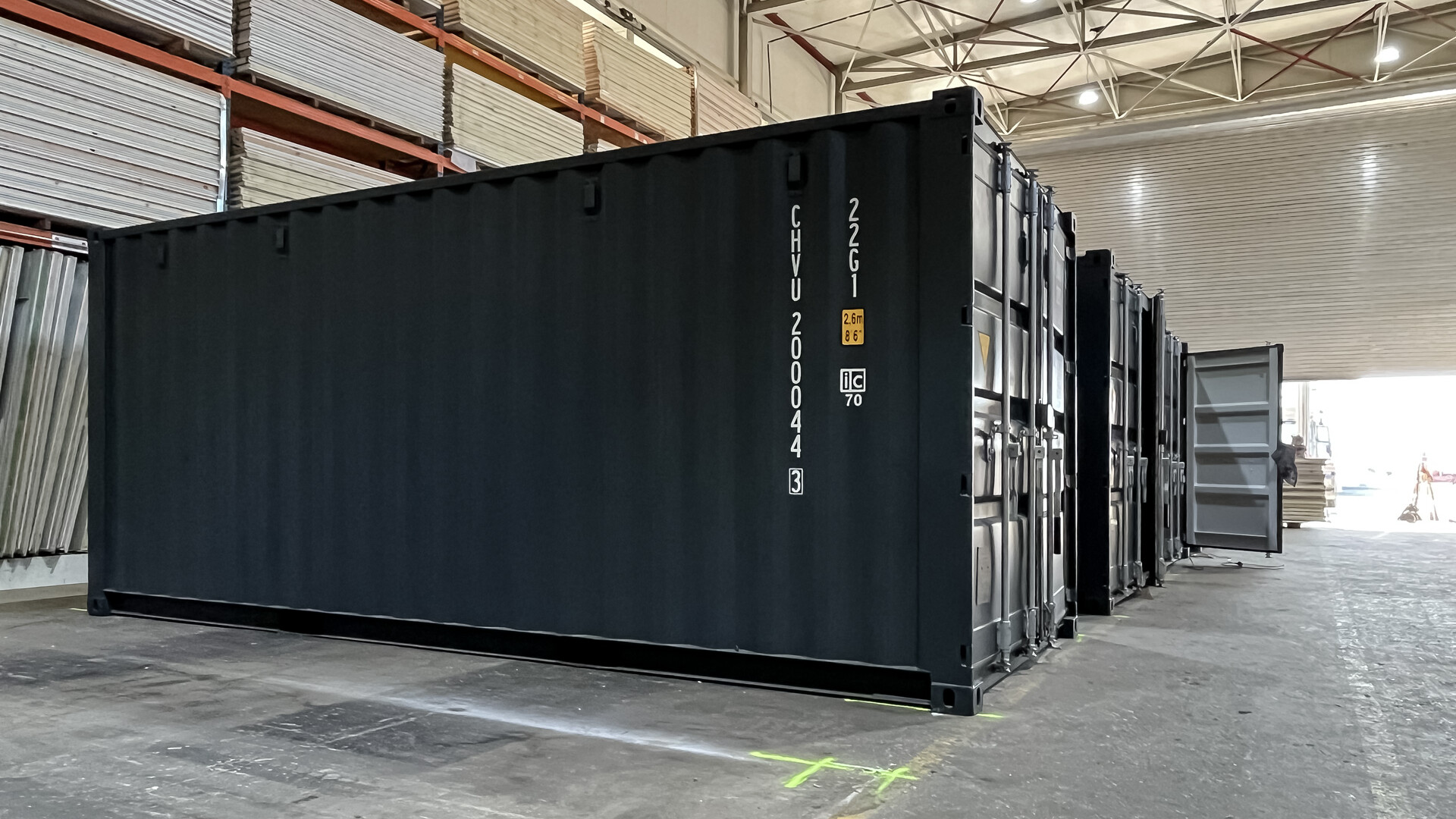 Seecontainer gebraucht kaufen 20 Fuß Anthrazit