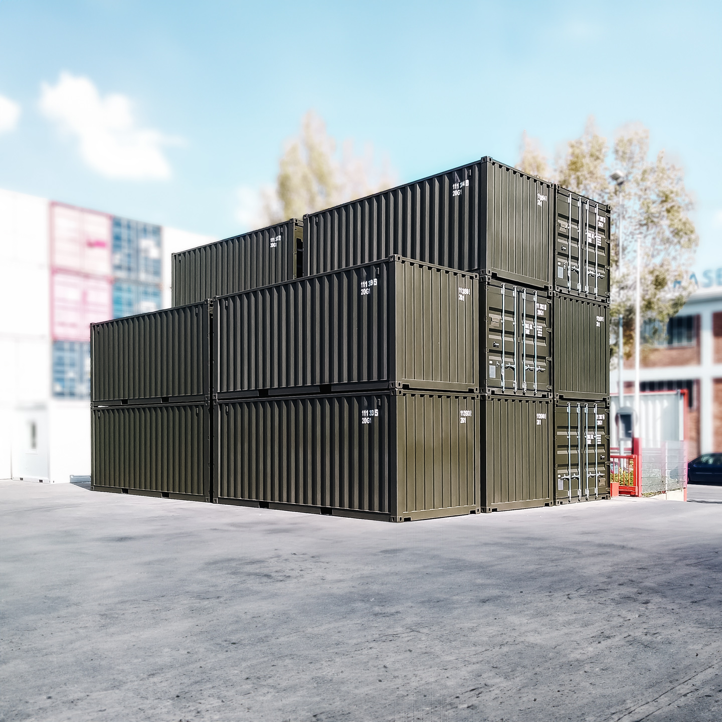 Low Cube Container 20 Fuß Frachtcontainer Seecontainer