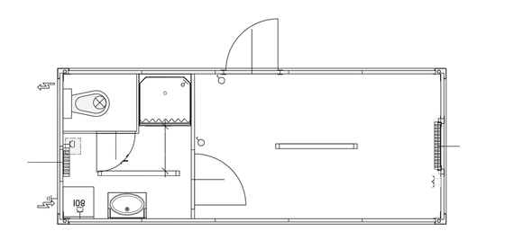 CHV-300WS Wohncontainer 6m -mieten oder kaufen