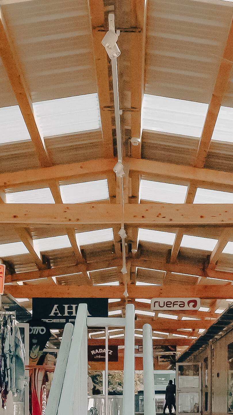 Dachkonstruktion Shopping-Passage Wien