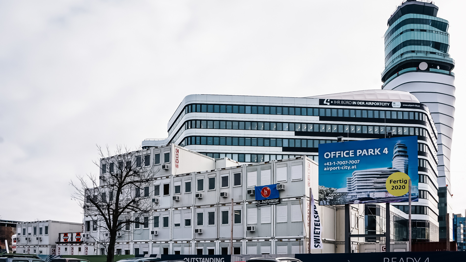 Modulares Baubüro vierstöckig