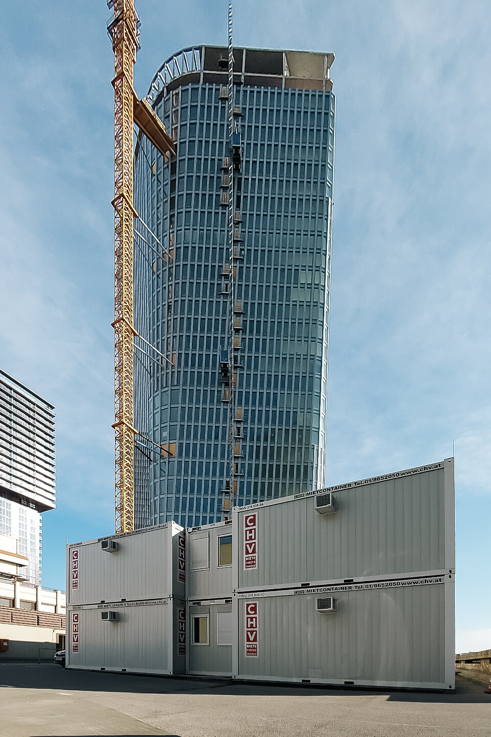 Zweistöckiges Baubüro Austrocontrol Wien