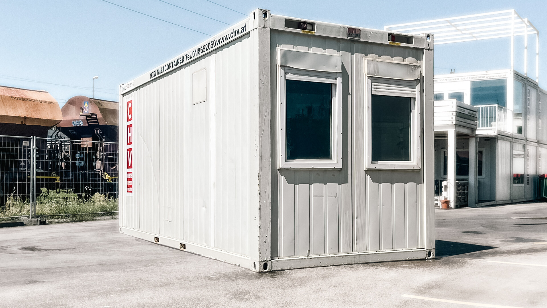 Seitenansicht Container 20 Fuß gebraucht